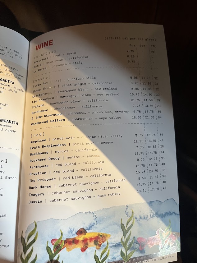 Menu Lazy Dog Restaurant Bar Torrance - 4