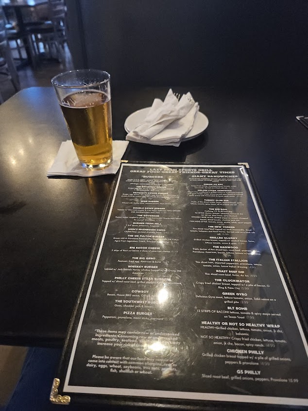 Menu Lazy Palm Sports Grill - 0