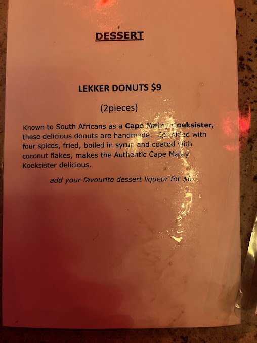 Menu Lazybones Lounge Restaurant & Bar - 1