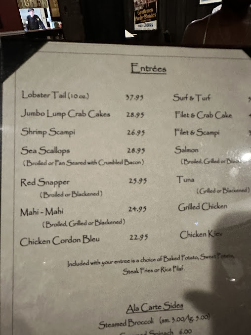 Menu Lb One Steakhouse - 1