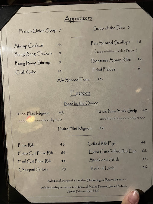 Menu Lb One Steakhouse - 4