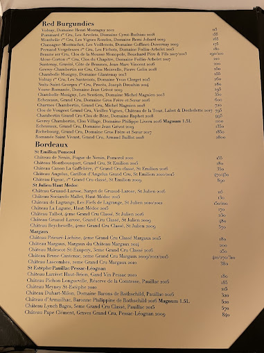 Menu Le Bilboquet Palm Beach - 4