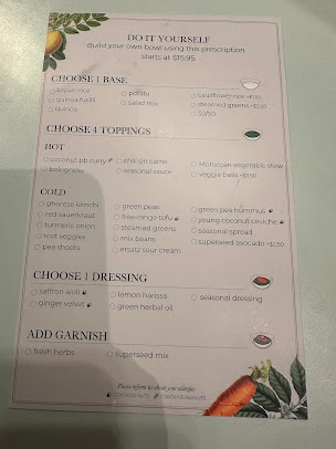 Menu Le Botaniste - 1