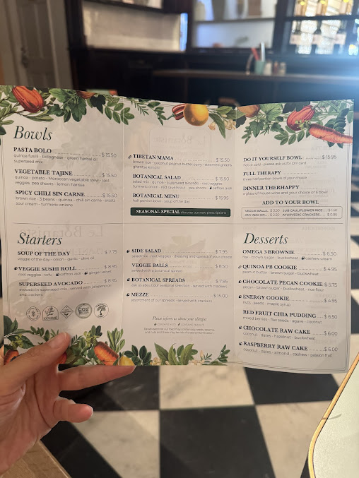 Menu Le Botaniste - 4