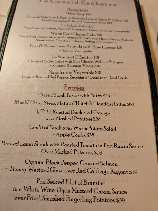 Menu Le Canard Enchaine - 3