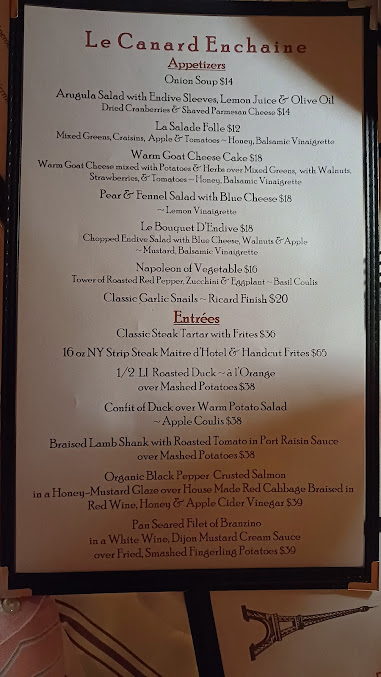 Menu Le Canard Enchaine - 4
