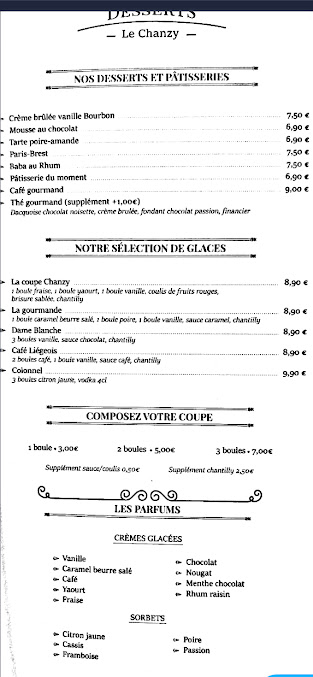 Menu Le Chanzy - 6
