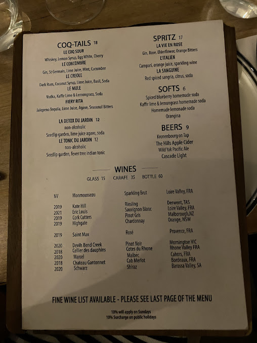 Menu Le Coq Healthy Rotisserie - 5