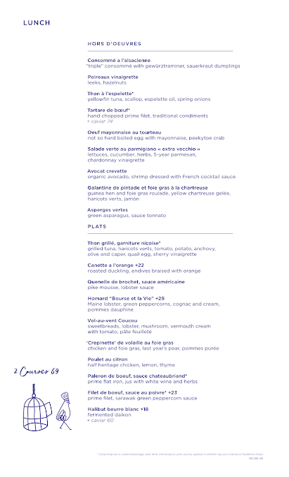 Menu Le Coucou - 3