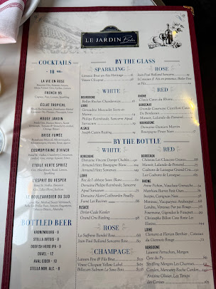 Menu Le Jardin Bistro Nyc - 4