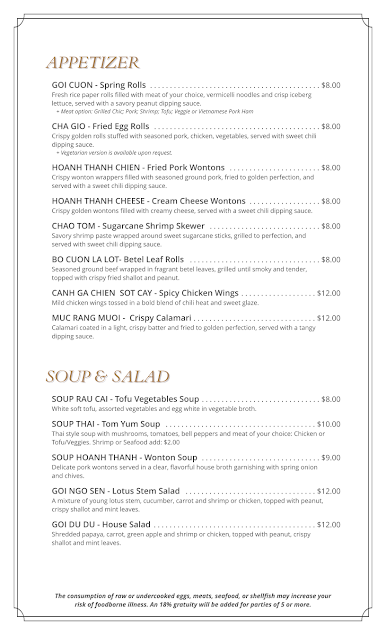 Menu Le Mekong Vietnamese Cuisine - 2