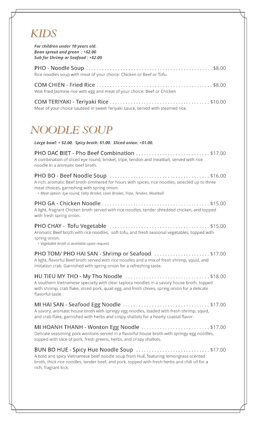 Menu Le Mekong Vietnamese Cuisine - 3