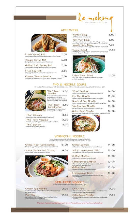 Menu Le Mekong Vietnamese Cuisine - 4