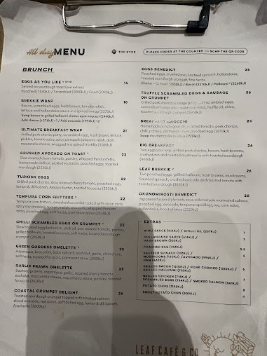 Menu Leaf Cafe & Co - 5
