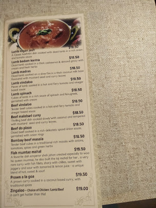 Menu Legacy Of India Moruya - 0