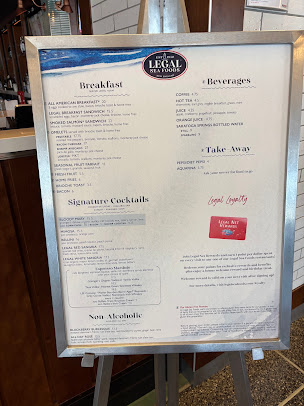 Menu Legal Sea Foods - Logan Airport Terminal A - 8