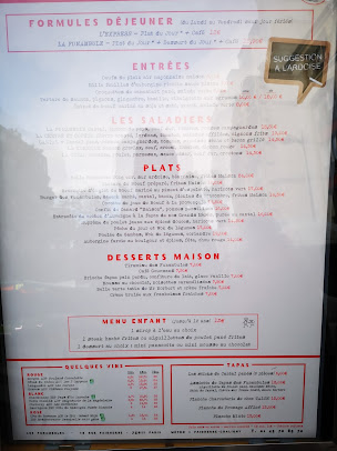 Menu Les Funambules Paris - 1