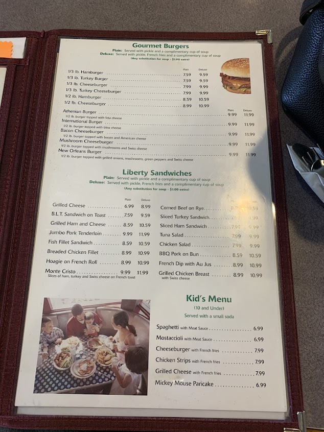 Menu Liberty Family Restaurant Peru - 1