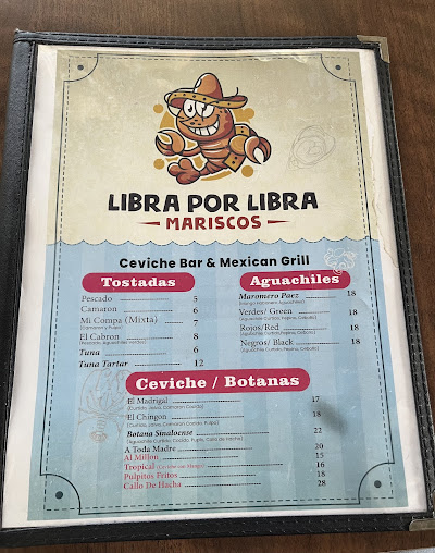 Menu Libra Por Libra Mariscos - 4