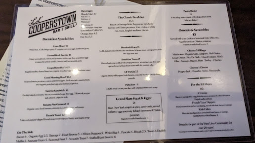 Menu Lil Cooperstown Bar Grill West Linn - 0