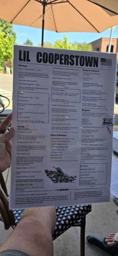 Menu Lil Cooperstown Bar Grill - 2