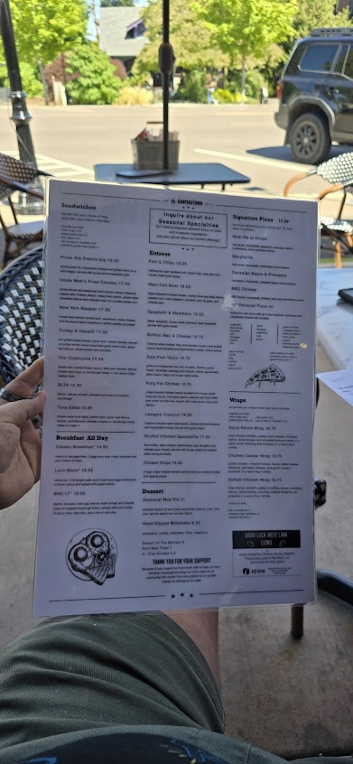 Menu Lil Cooperstown Bar Grill - 3