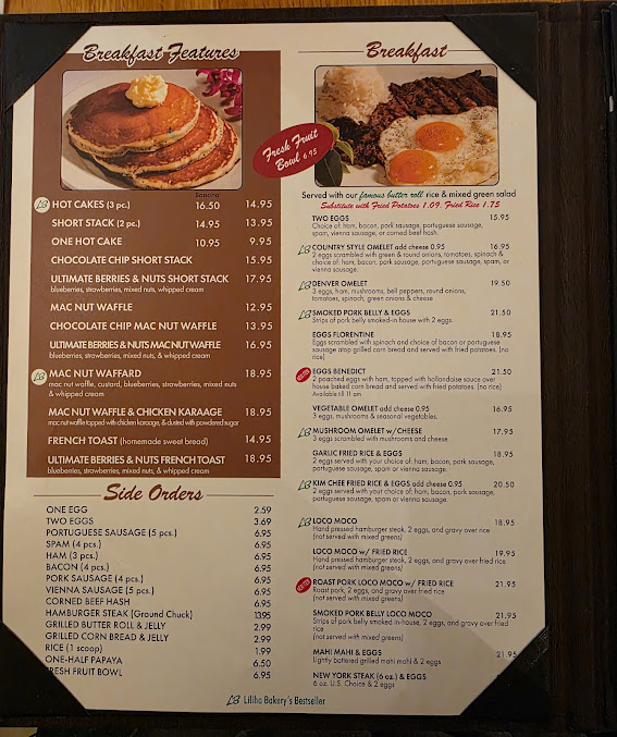 Menu Liliha Bakery - 4