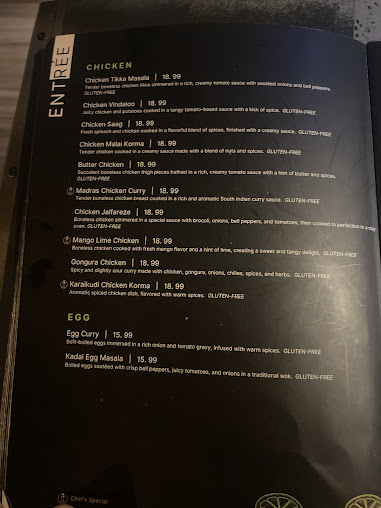 Menu Lime & Lemon Indian Grill & Bar - Raleigh - 0