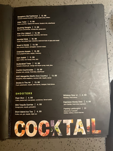 Menu Lime & Lemon Indian Grill & Bar - Raleigh - 5