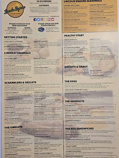 Menu Lincoln Square Pancake House Indianapolis - 3