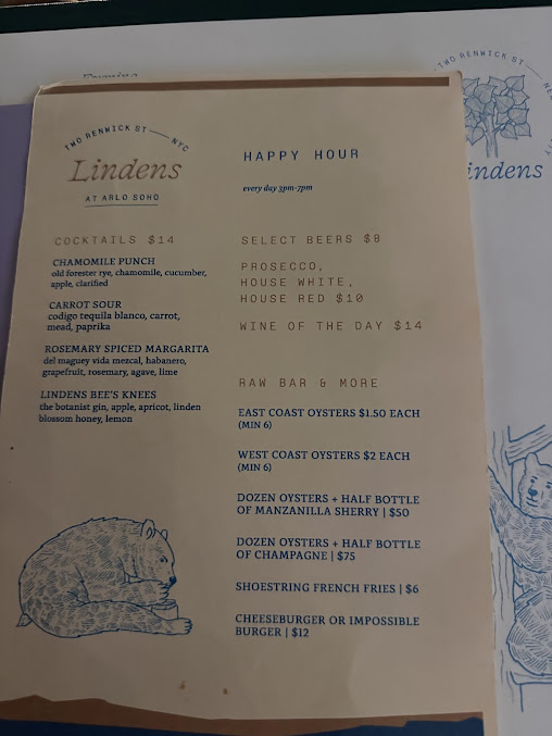 Menu Lindens - 0