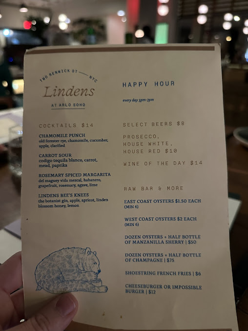 Menu Lindens - 5
