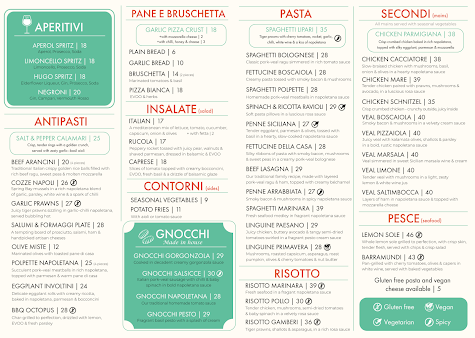Menu Lipari Pizza Bar Italian Restaurant - 1