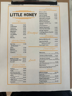 Menu Little Honey - 0