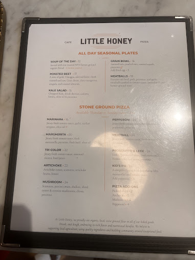 Menu Little Honey - 3