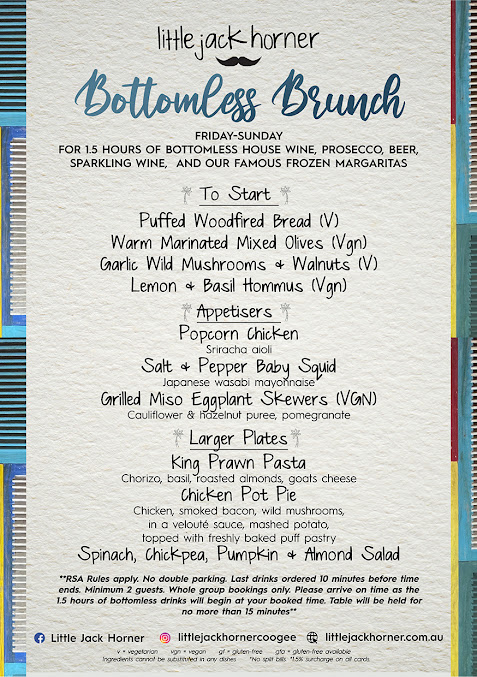Menu Little Jack Horner - 1