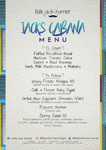 Menu Little Jack Horner - 2
