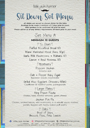 Menu Little Jack Horner - 5