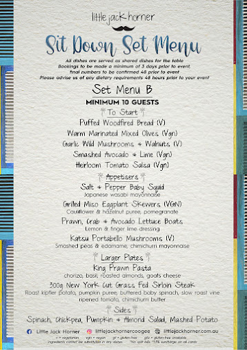 Menu Little Jack Horner - 6