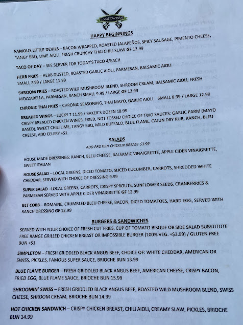 Menu Local Tavern Willoughby Hills - 2