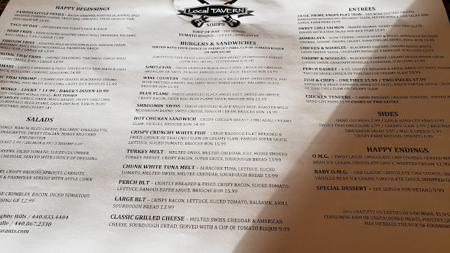Menu Local Tavern Willoughby Hills - 4