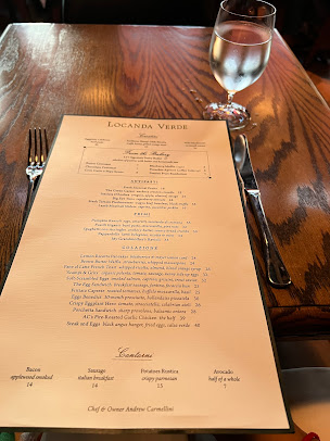 Menu Locanda Verde Tribeca - 0