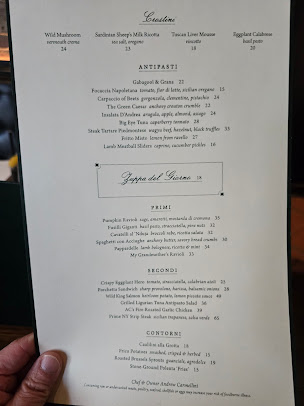 Menu Locanda Verde Tribeca - 1