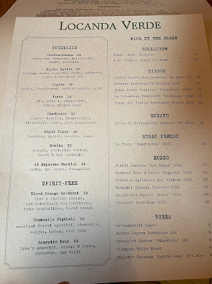 Menu Locanda Verde Tribeca - 3