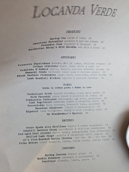 Menu Locanda Verde Tribeca - 6