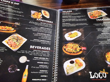 Menu Loco Mexican Restaurant And Cantina Fall Creek Place - 1