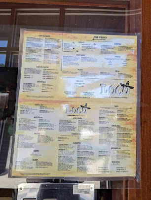 Menu Loco Mexican Restaurant And Cantina Fall Creek Place - 2
