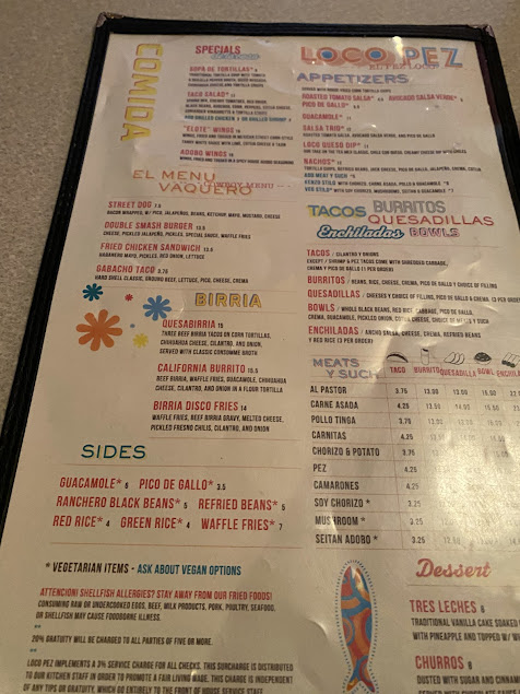 Menu Loco Pez West Philly - 1
