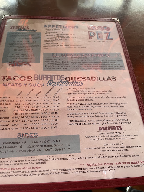 Menu Loco Pez West Philly - 4