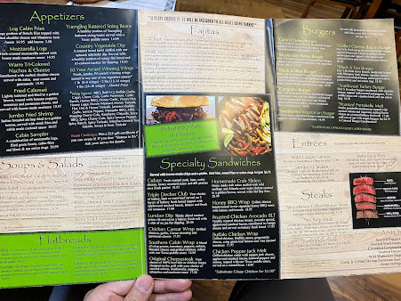 Menu Log Cabin Bar And Grill - 7